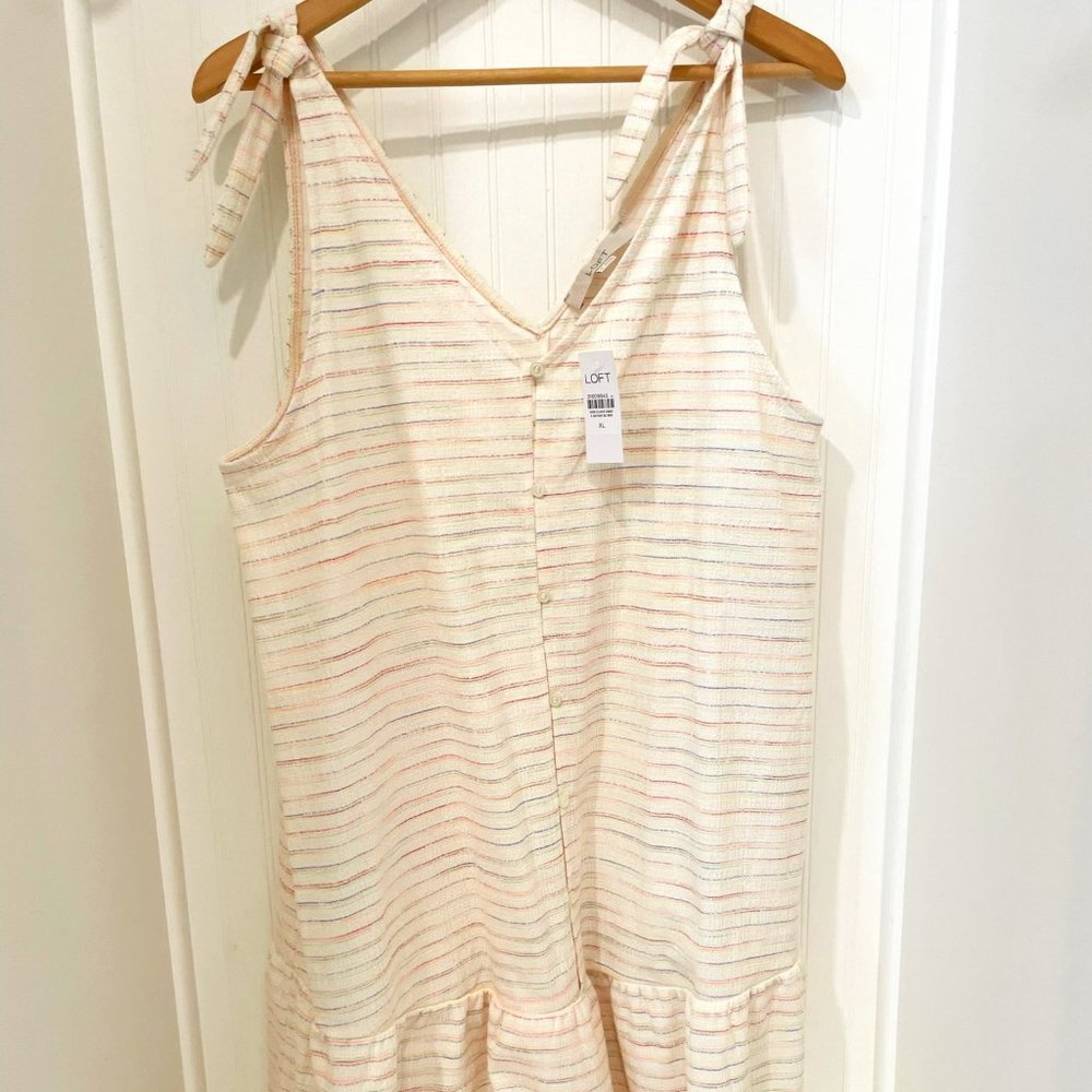 NWT Loft Striped Sundress XL